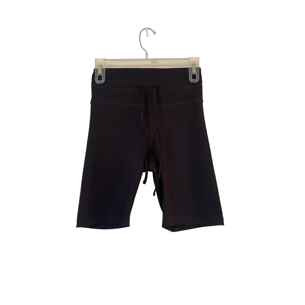 GIRLFRIEND COLLECTIVE Diana Drawstring Black Bike Shorts Women’s Size Small